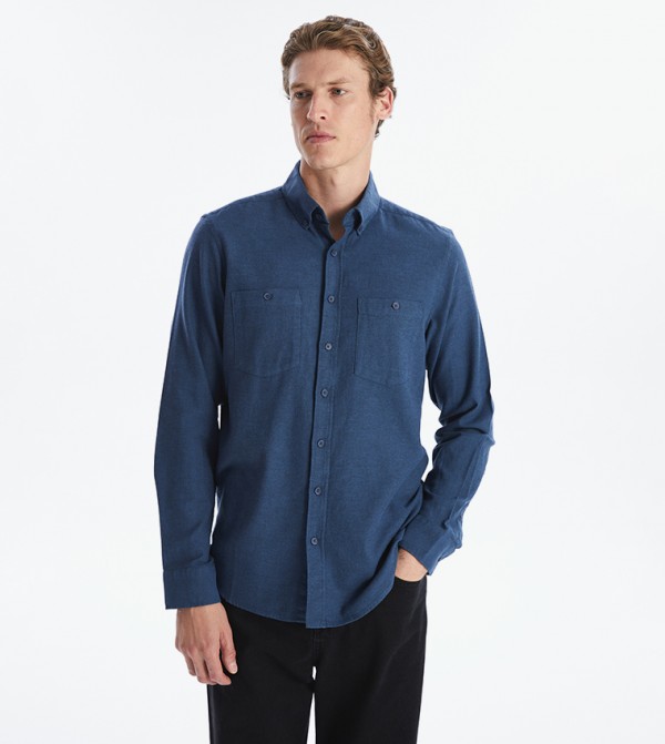 LC Waikiki  Shirts - Blue Long Sleeves