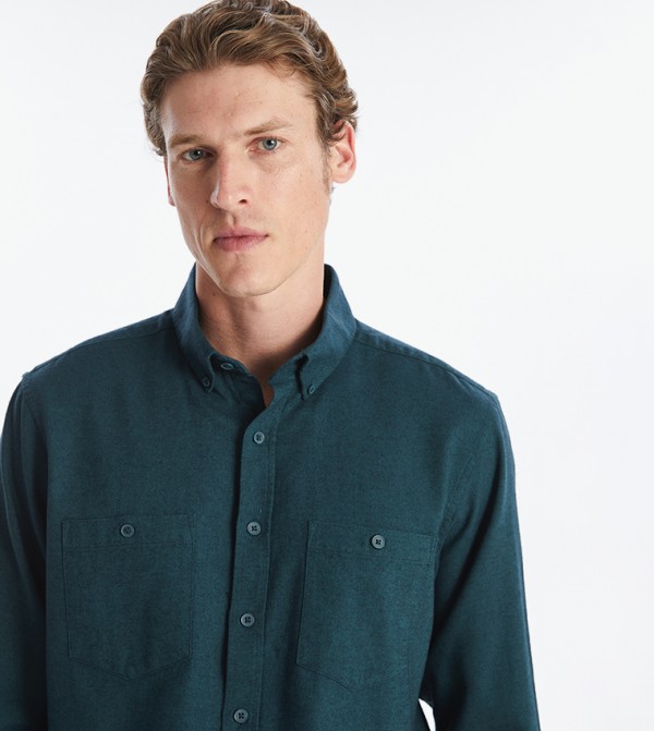 LC Waikiki  Shirts - Green Long Sleeves