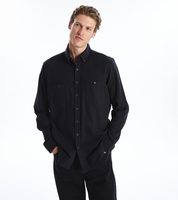 LC Waikiki  Shirts - Black Long Sleeves