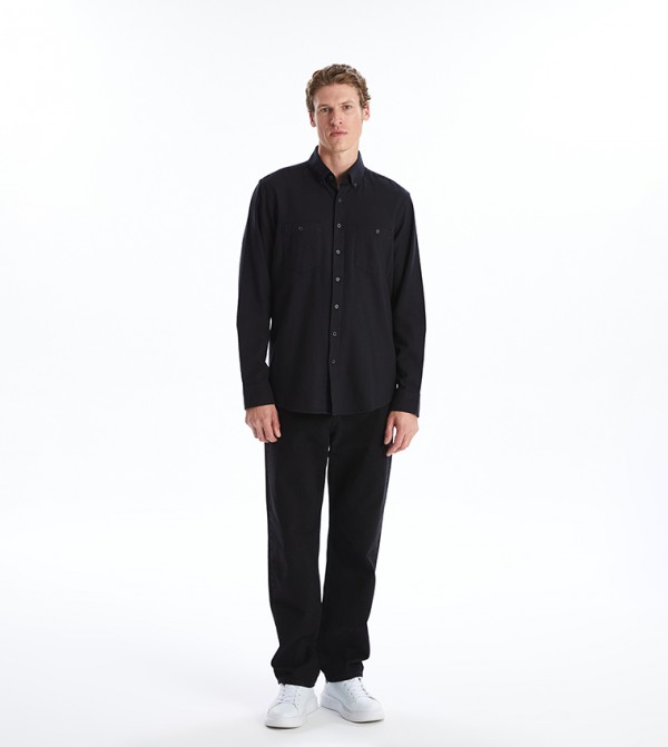 LC Waikiki  Shirts - Black Long Sleeves