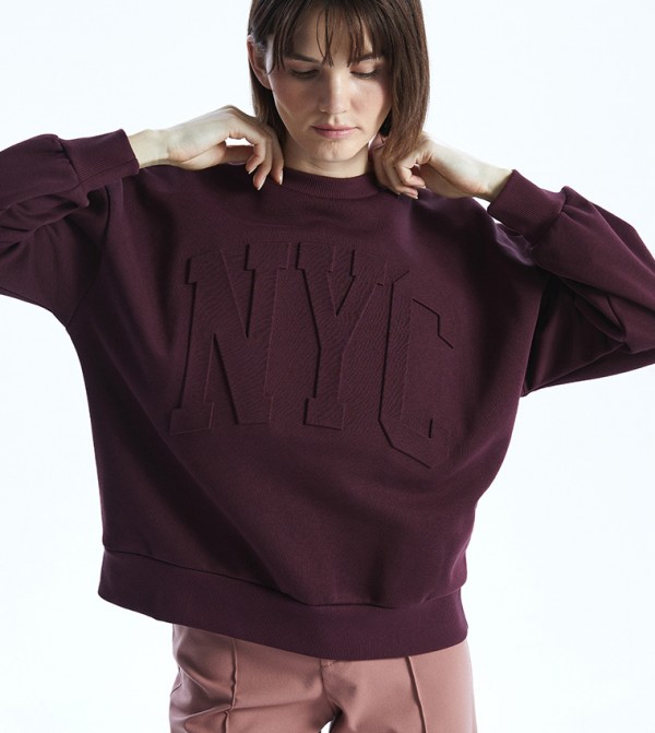 LC Waikiki LC Waikiki - Purple Sweatshirts