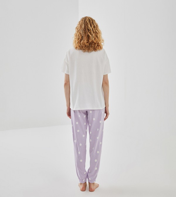 اٍل سي واي كيكي  ملابس نوم - بنفسجي  Pyjama Set