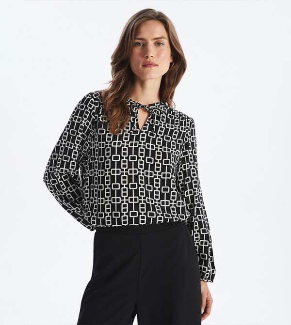 اٍل سي واي كيكي  بلوزات - أسود Casual Tops