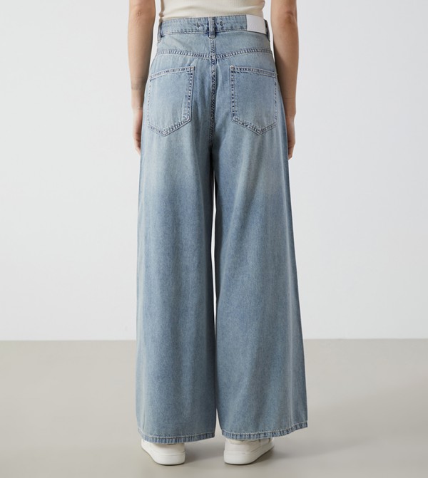 LC Waikiki LC Waikiki - Blue Wide Leg Jeans