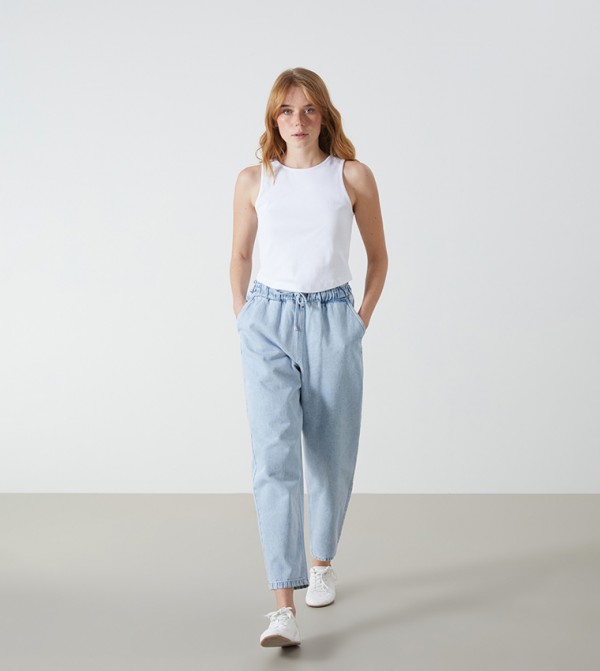 اٍل سي واي كيكي اٍل سي واي كيكي - أزرق Mom Jeans