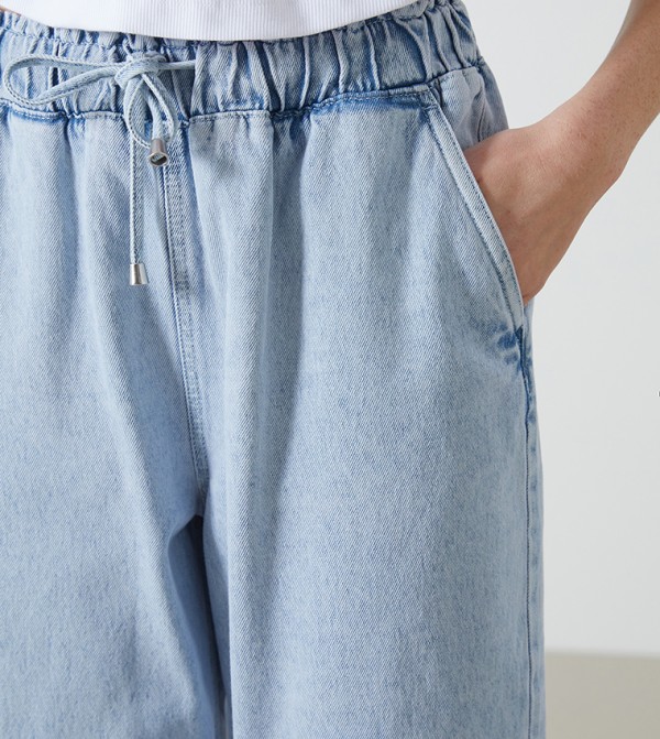 اٍل سي واي كيكي اٍل سي واي كيكي - أزرق Mom Jeans