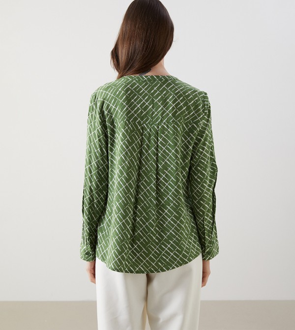 اٍل سي واي كيكي اٍل سي واي كيكي - أخضر غامق  Casual Tops