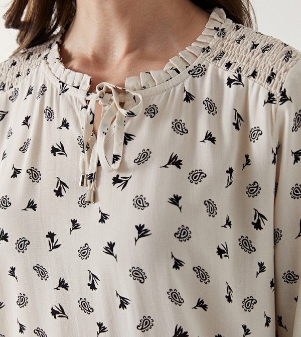 اٍل سي واي كيكي  ملابس - بيج Casual Tops