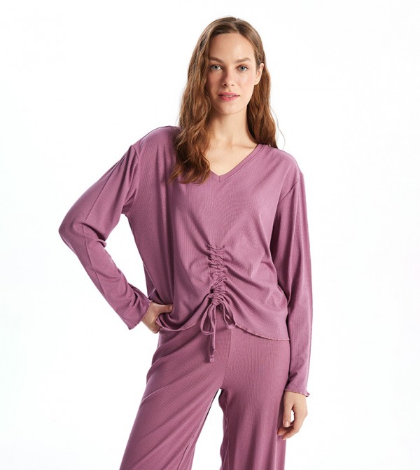 اٍل سي واي كيكي  ملابس نوم - بنفسجي  Pyjama Set