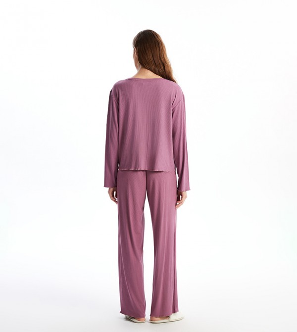 اٍل سي واي كيكي  ملابس نوم - بنفسجي  Pyjama Set