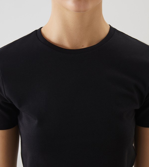 LC Waikiki LC Waikiki - Black Short Sleeve T-Shirts