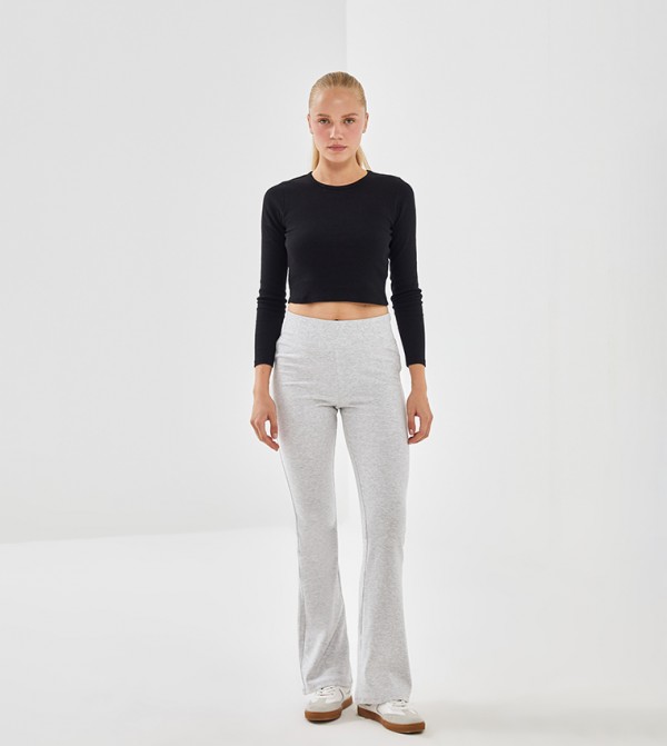 اٍل سي واي كيكي  ملابس - أسود Cropped Tops