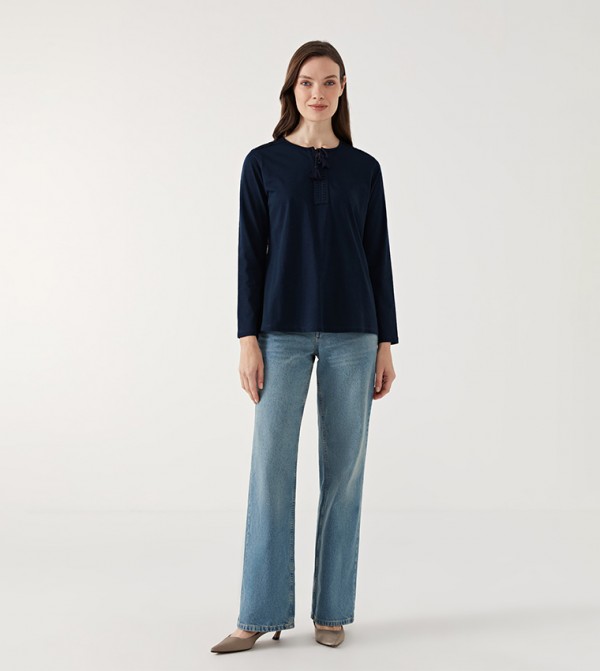 LC Waikiki  Casual Tops - Navy Casual Tops