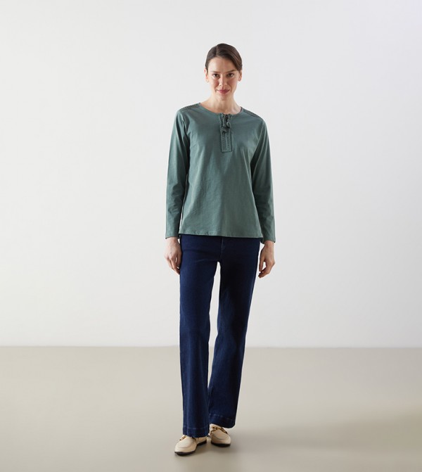 LC Waikiki LC Waikiki - Green Casual Tops