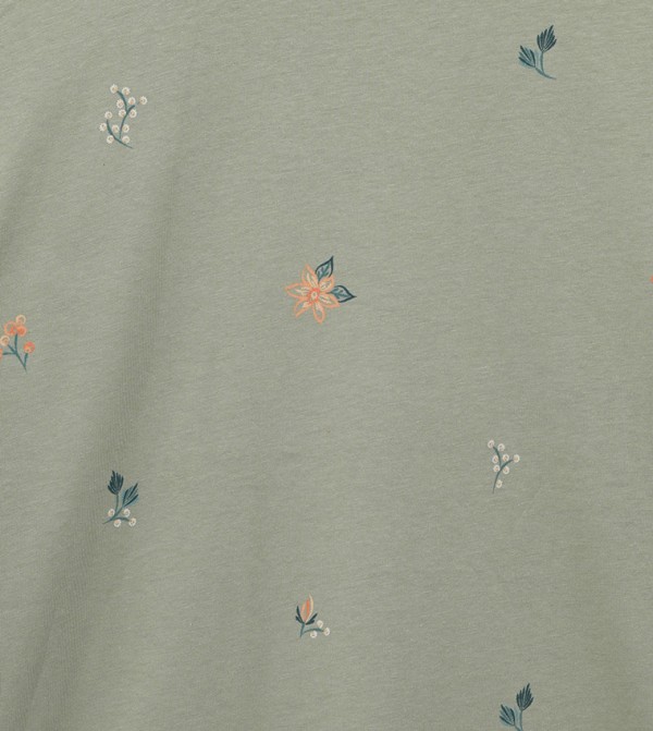 اٍل سي واي كيكي  تيشيرتات كاجوال - أخضر Long Sleeve T-Shirts