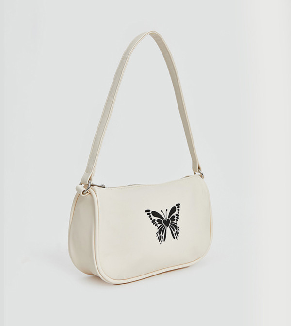 اٍل سي واي كيكي  حقائب - كريمي  Shoulder Bag