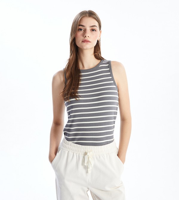 اٍل سي واي كيكي  بلوزات - رمادي Sleeveless Tops