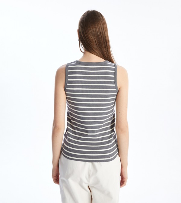اٍل سي واي كيكي  بلوزات - رمادي Sleeveless Tops