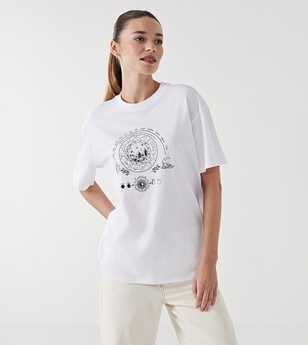 LC Waikiki LC Waikiki - White Short Sleeve T-Shirts