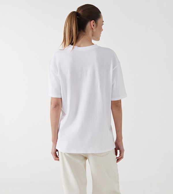 LC Waikiki LC Waikiki - White Short Sleeve T-Shirts