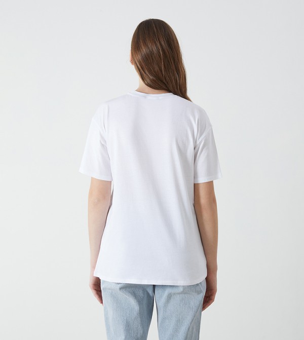 LC Waikiki LC Waikiki - White Short Sleeve T-Shirts