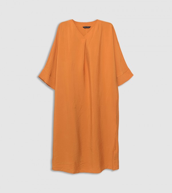 LC Waikiki  Casual Dresses - Orange Casual Dresses