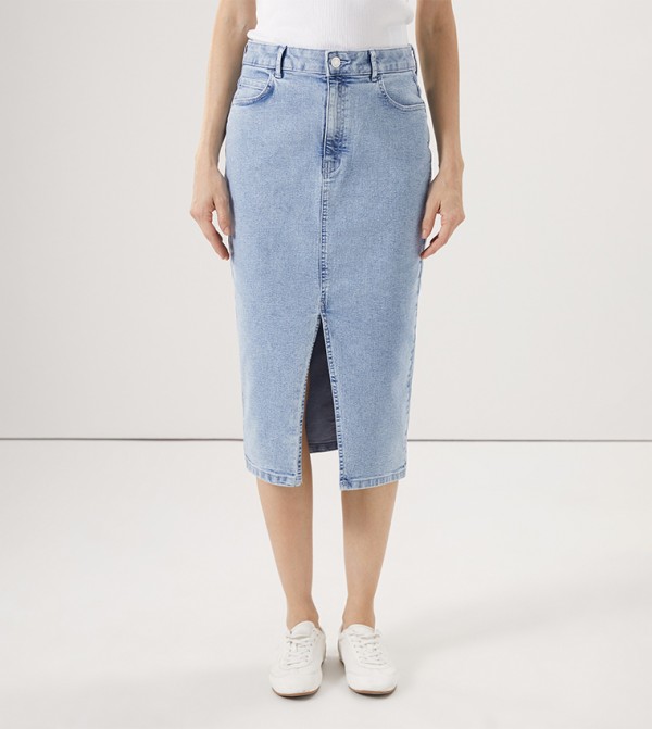 LC Waikiki LC Waikiki - Light Blue Midi Skirts