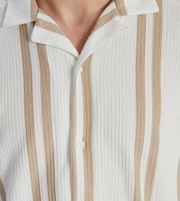 LC Waikiki  Shirts - Beige Casual Shirts