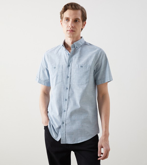 LC Waikiki Shirts - Blue Casual Shirts