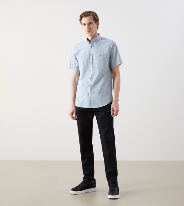 LC Waikiki Shirts - Blue Casual Shirts