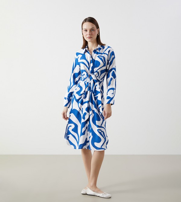 LC Waikiki  Dresses - Blue Shirt & T-Shirt Dresses