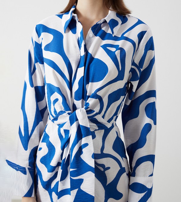 LC Waikiki  Dresses - Blue Shirt & T-Shirt Dresses