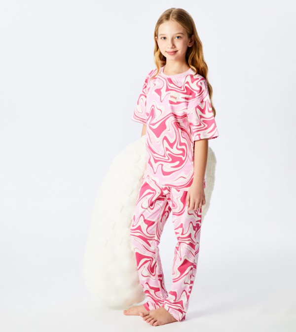 LC Waikiki LC Waikiki - Pink Top & Pyjama Sets