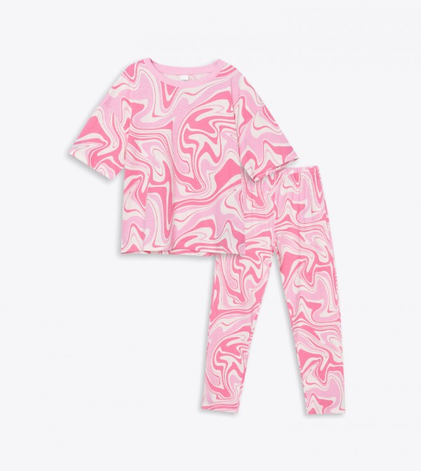 LC Waikiki LC Waikiki - Pink Top & Pyjama Sets