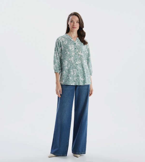 LC Waikiki  Clothing - Green Casual Tops