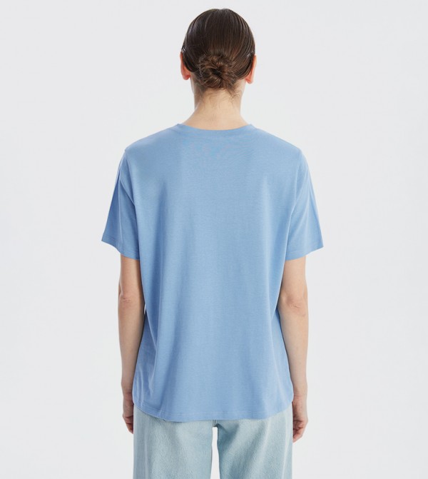 LC Waikiki LC Waikiki - Blue Casual T-Shirts