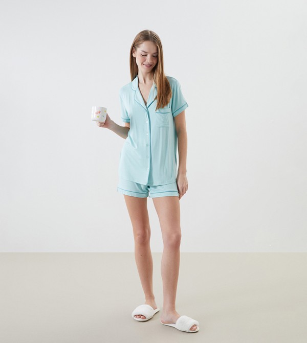 LC Waikiki LC Waikiki - Blue Pyjama Set