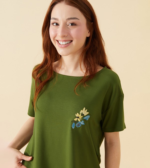 اٍل سي واي كيكي  ملابس نوم - أخضر Pyjama Set