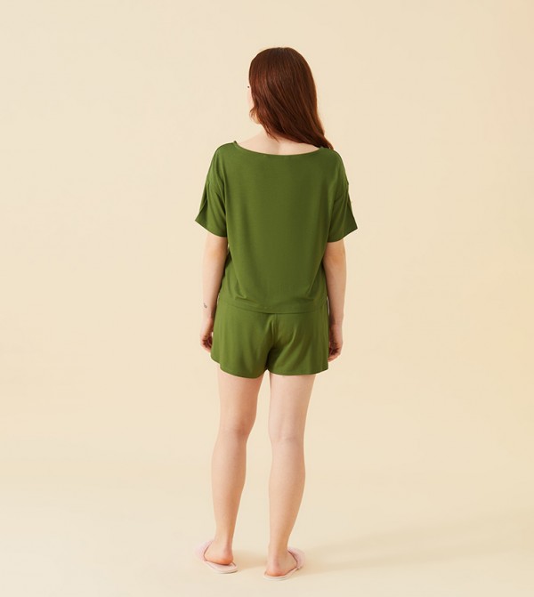 اٍل سي واي كيكي  ملابس نوم - أخضر Pyjama Set
