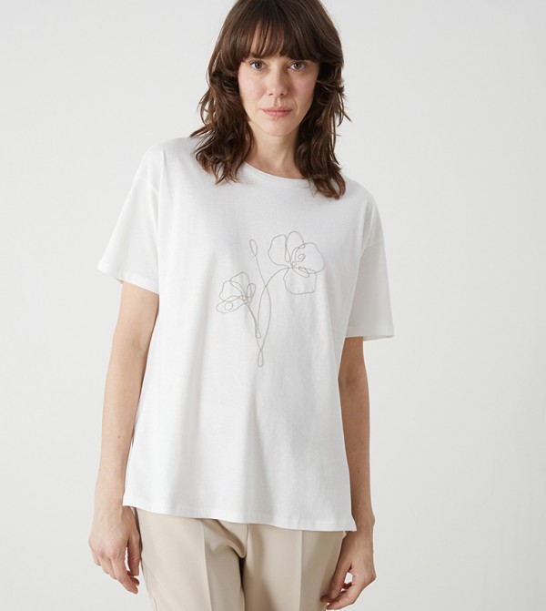 اٍل سي واي كيكي  ملابس - أبيض Short Sleeve T-Shirts