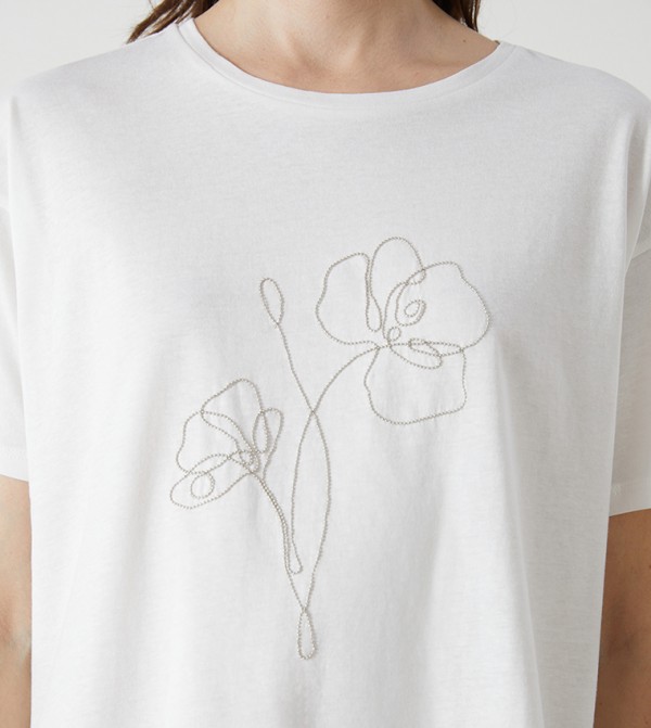 اٍل سي واي كيكي  ملابس - أبيض Short Sleeve T-Shirts