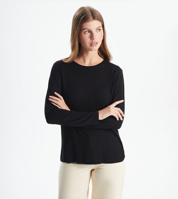 اٍل سي واي كيكي  تيشيرتات - أسود تيشيرتات كاجوال