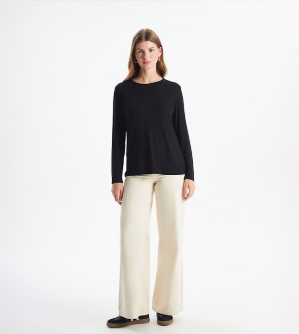 اٍل سي واي كيكي  تيشيرتات - أسود تيشيرتات كاجوال