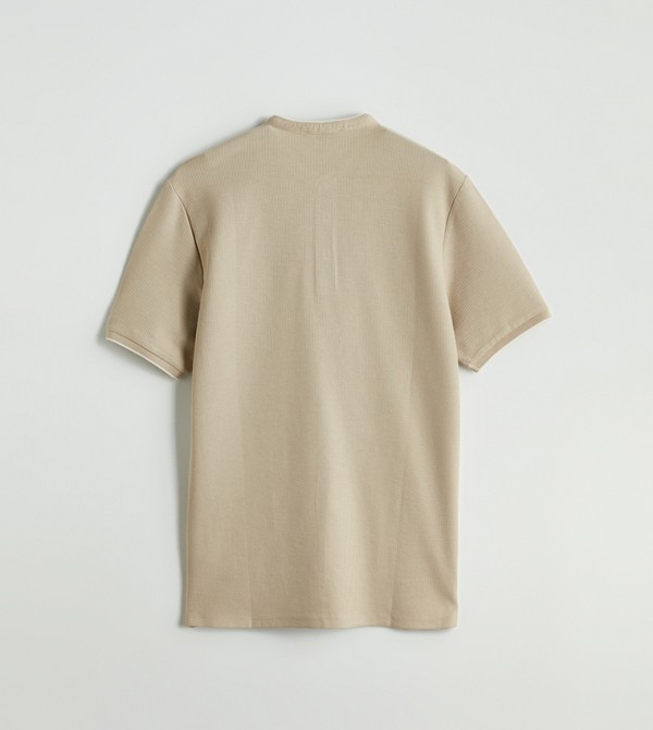 LC Waikiki LC Waikiki - Beige Round Neck T-Shirts