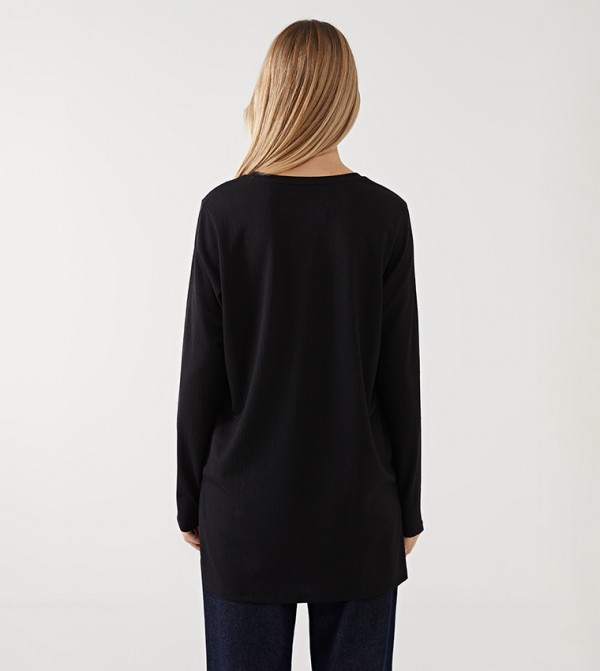 LC Waikiki  Clothing - Black Casual Tops