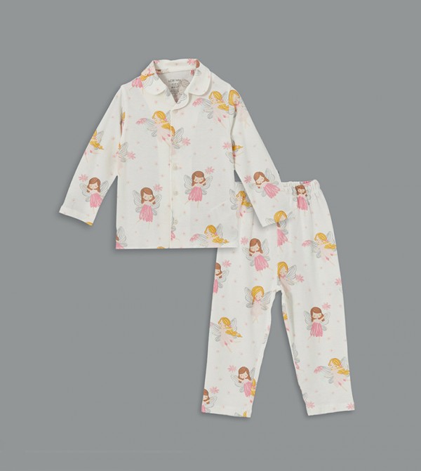 LC Waikiki LC Waikiki - Ecru Top & Pyjama Sets
