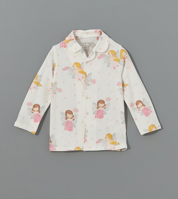 LC Waikiki LC Waikiki - Ecru Top & Pyjama Sets