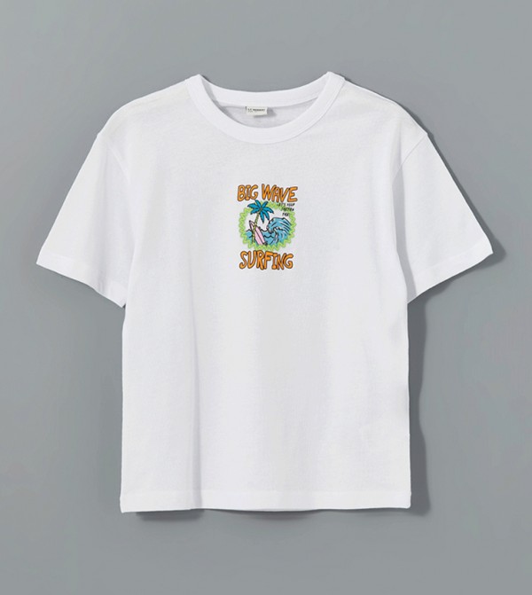 LC Waikiki  one the bright future ss25 - White T-shirts