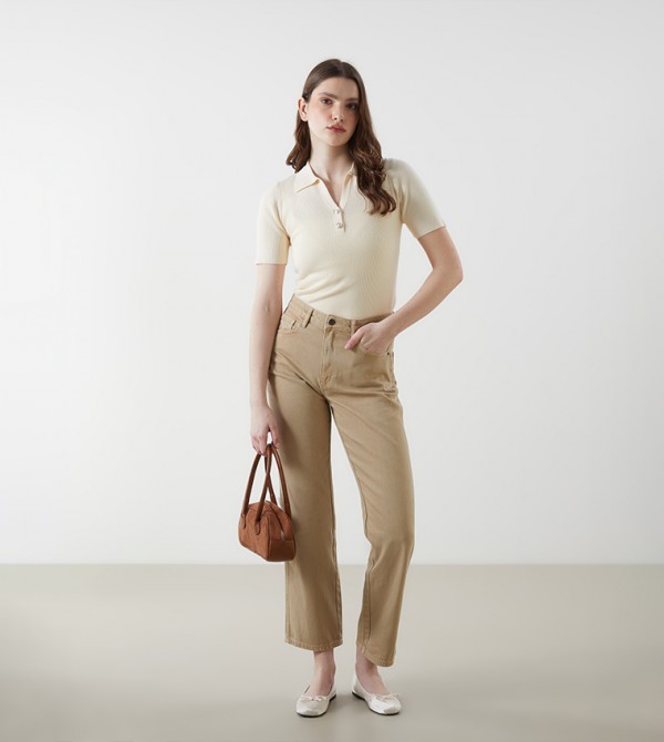 LC Waikiki LC Waikiki - Khaki Straight Jeans