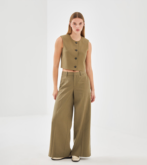 اٍل سي واي كيكي فيستات - كاكي معاطف للخصر